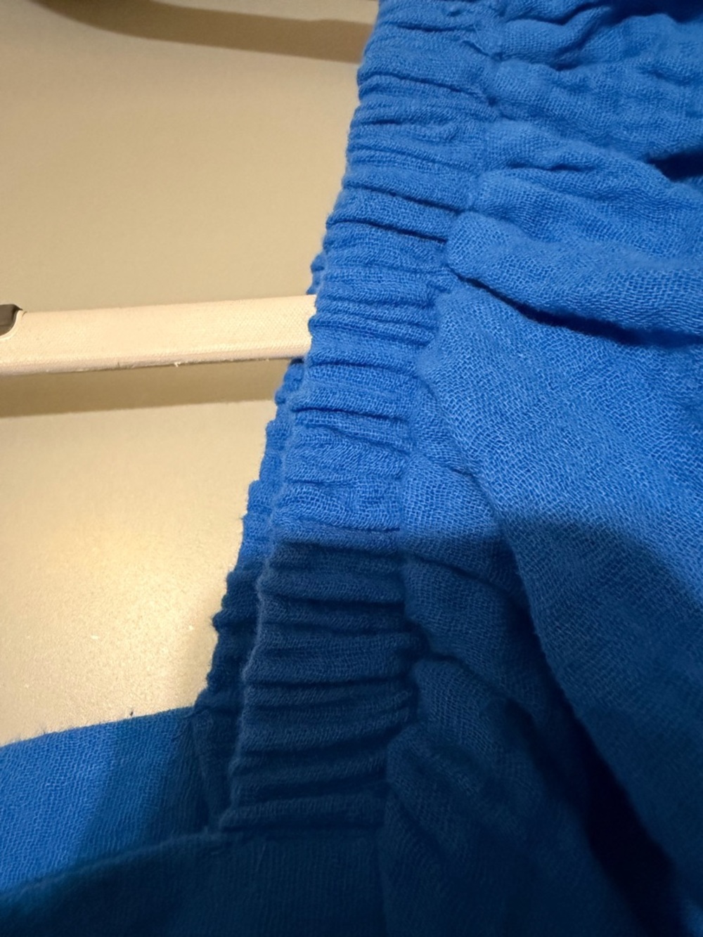 Mud Pie Blue Martha Maxi Dress Cotton Gauze Flutter Sleeve Tiered NWT L - Picture 6 of 8